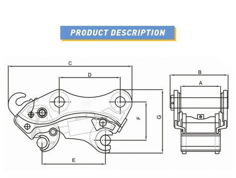 Quick Coupler Drawing Excavator