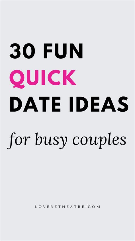 quick date ideas