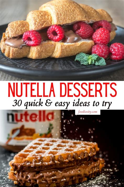 Quick Desserts To Make With Nutella