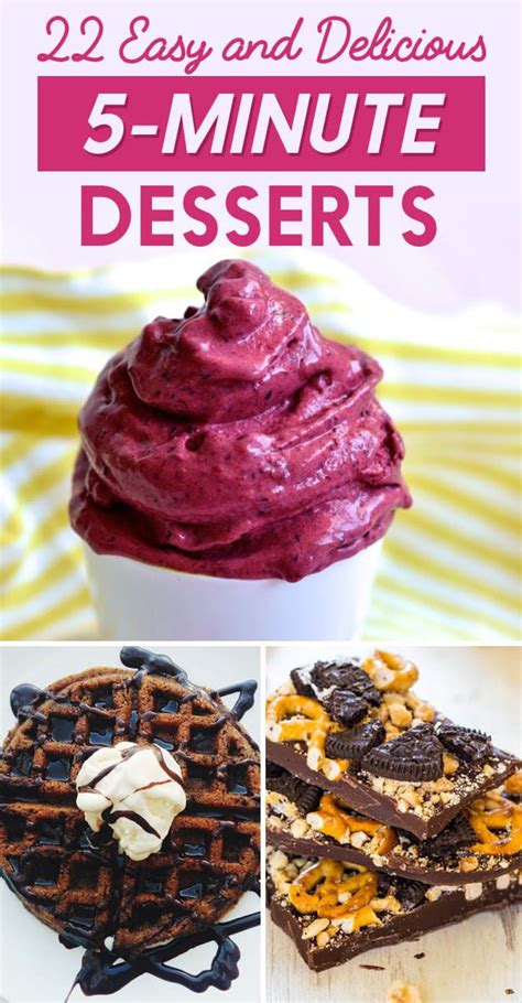 Quick Easy Desserts To Make In 5 Minutes