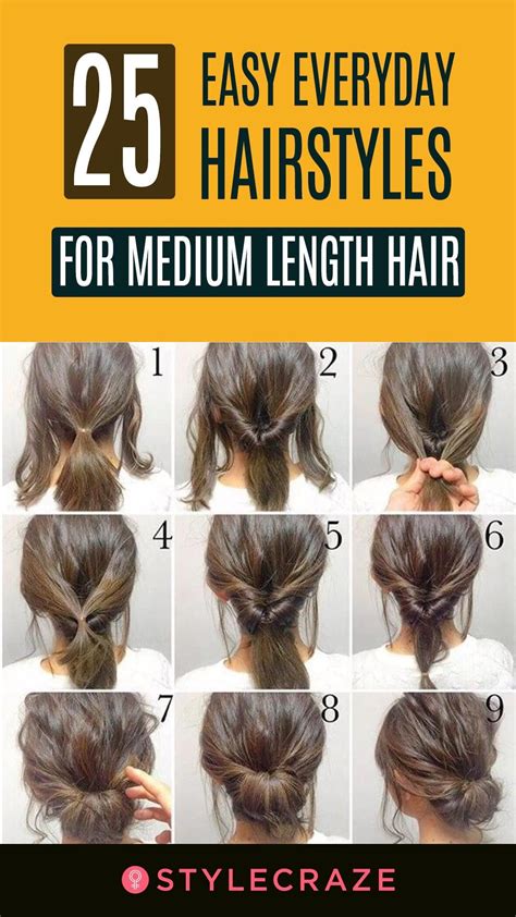 Stunning Quick Easy Hairstyles For Medium Hair For Hair Ideas