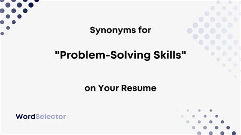 quick problem solving skills synonym
