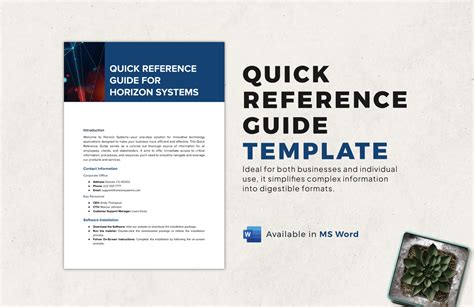 quick reference guide sample