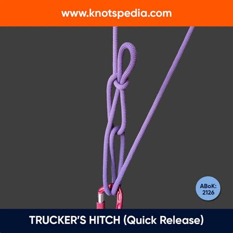 Quick Release Half Hitch Knot