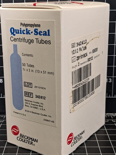 Quick Seal Tubes