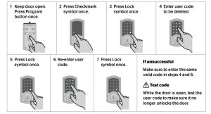 Quick Set Door Lock Change Code