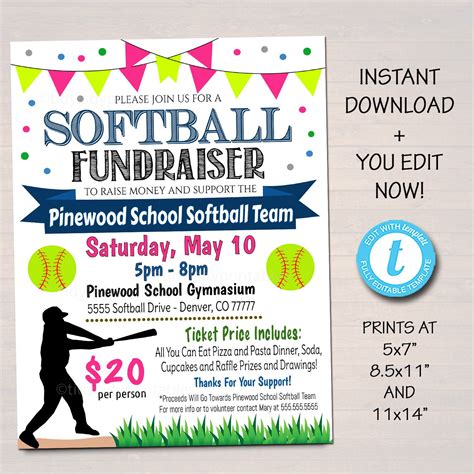 quick softball fundraiser ideas