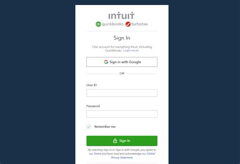 quickbooks online login intuit canada sign up