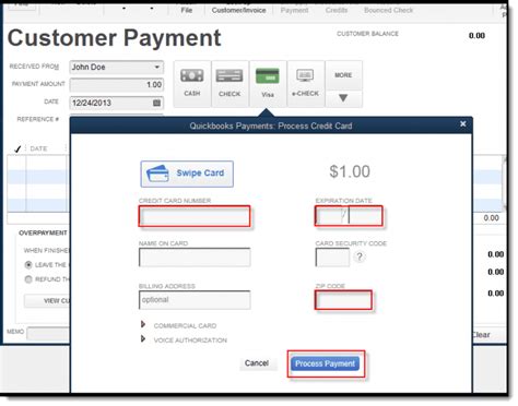 quickbooks online payment processing