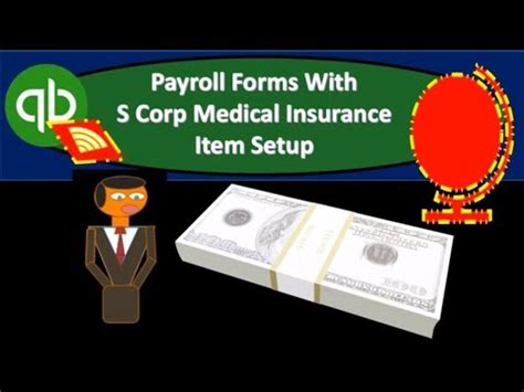 quickbooks payroll s corp health insurance