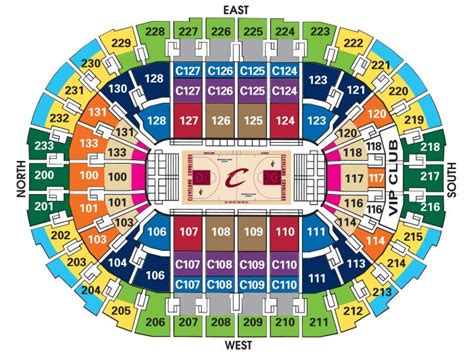 quicken loans arena seating chart cavs