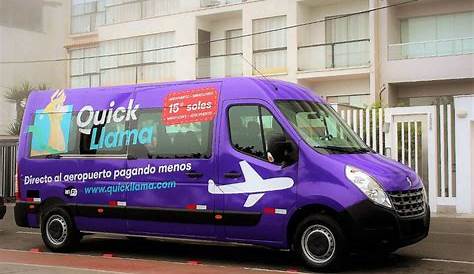 Quick Llama Transport Van at Lima Airport Traveling Mark