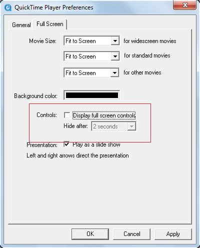 Quicktime Player Controls Won't Disappear