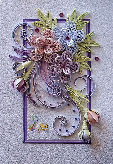 Quilling Greeting Card Quilled Birthday Card Quilling Card Etsy