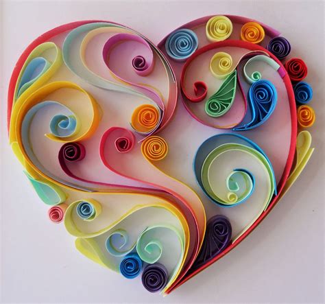 Quilling Art Heart Shape
