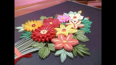 Quilling Flower Bouquet Pattern