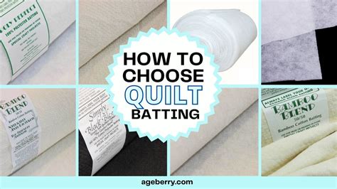 Quilt Batting Differences