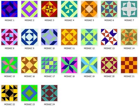 Quilt Patterns List