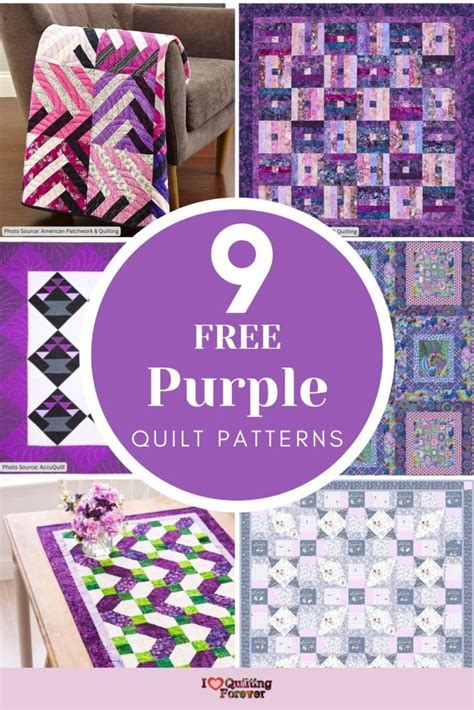 Quilt Patterns Purple