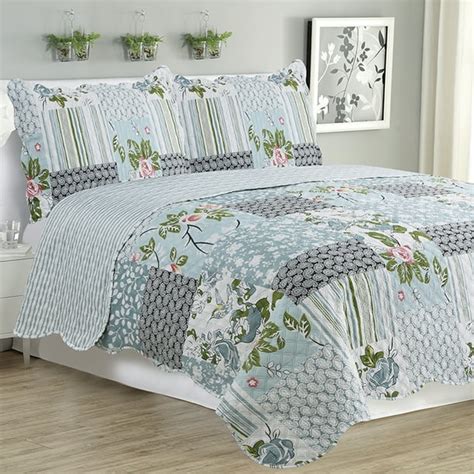 quilted bedspreads queen size from jcpenney