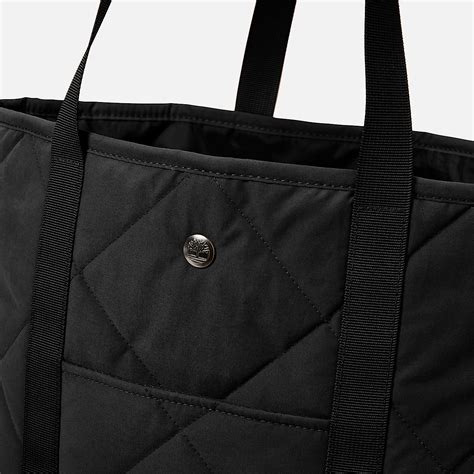 Quilted Black Tote