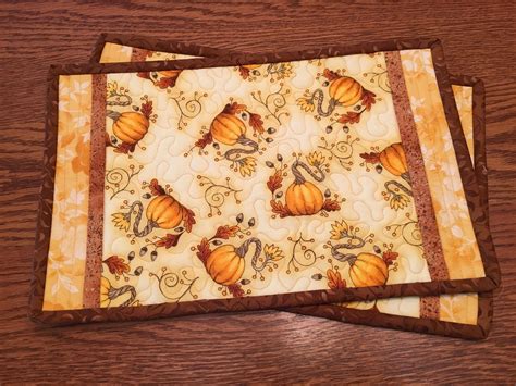 Quilted Fall Placemats