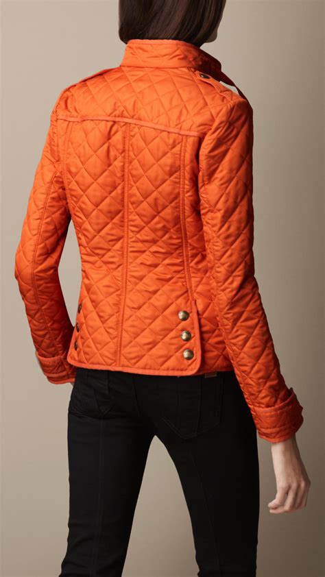 Quilted Jacket Orange