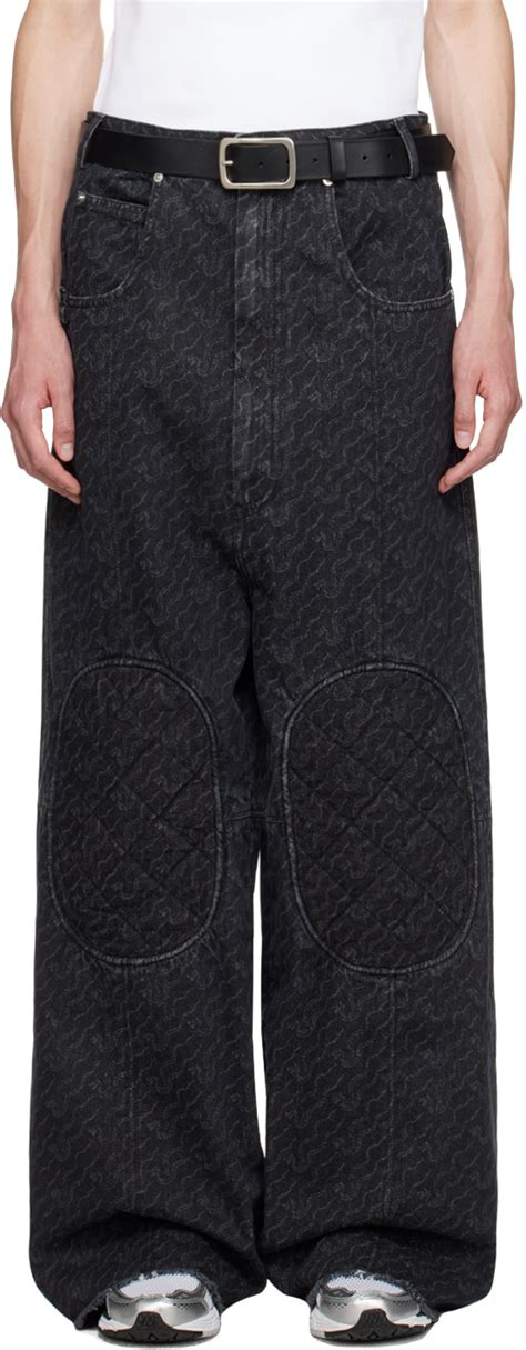 Quilted Knee Patch Jeans