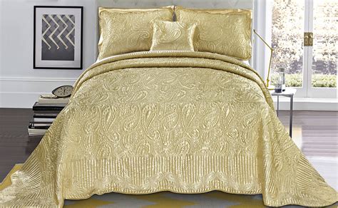 Quilted Satin Bedspread