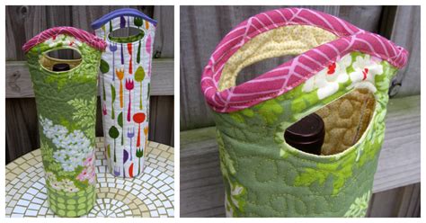 Quilted Wine Bag Pattern Free