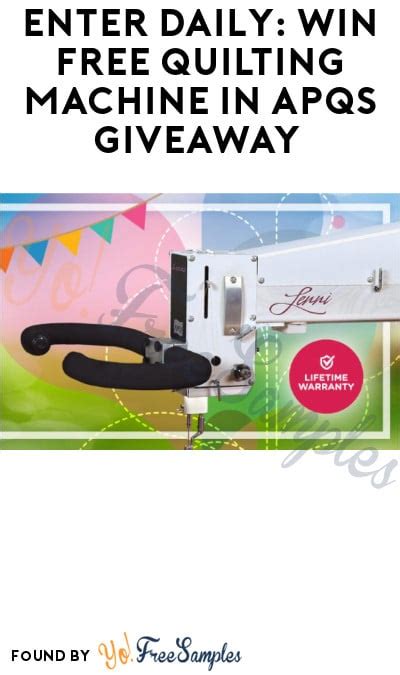 Quilting Machine Giveaway