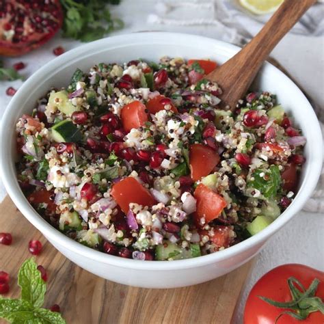 quinoa salat mit kichererbsen und feta