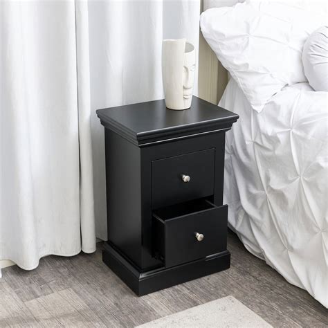 Quirky Black Bedside Table