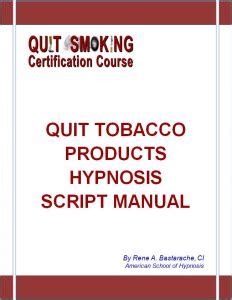 Quit Smoking Hypnosis Script