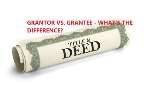 quitclaim deed grantor vs grantee