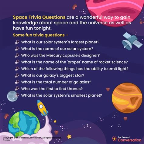 quiz questions about space with answers