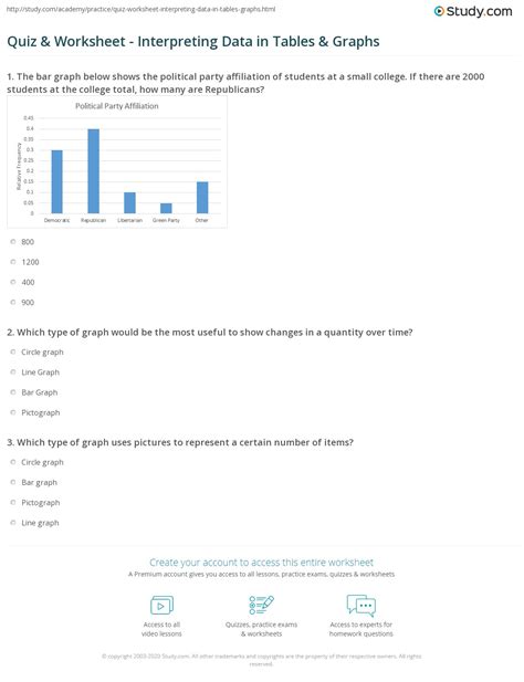 Quiz Tables And Graphs 2