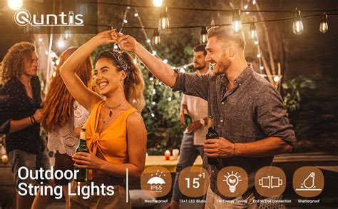 Quntis Outdoor String Lights