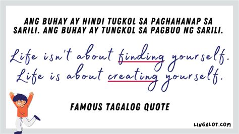 quotation in tagalog meaning with explanation