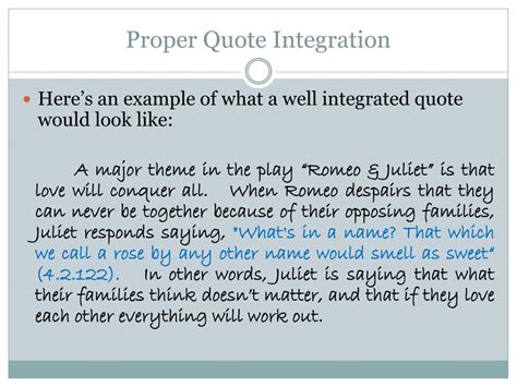 Quotation Integration Examples