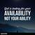 quote about availability