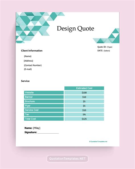 Quote Layout Graphic Design