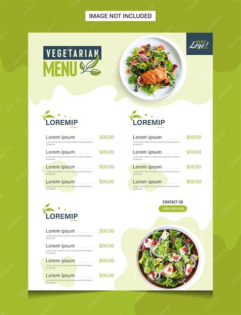 Menu Creative Canvas
