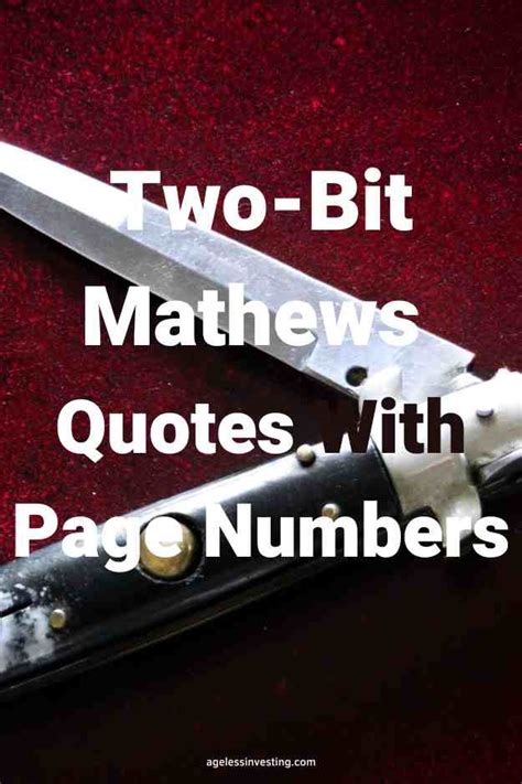 quotes from two bit in the outsiders with page numbers