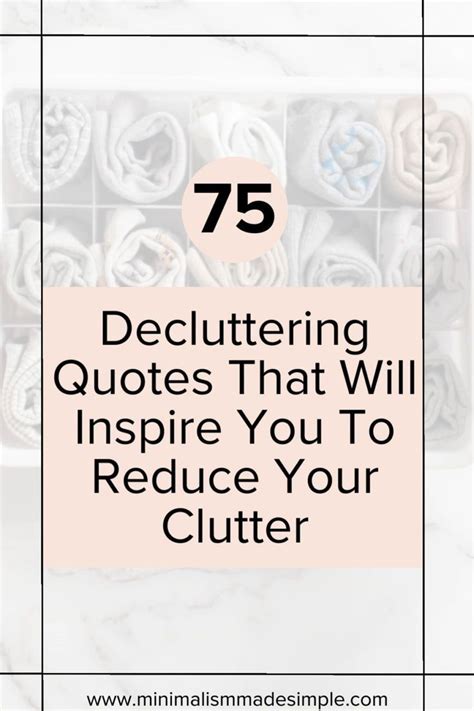 Quotes on Decluttering