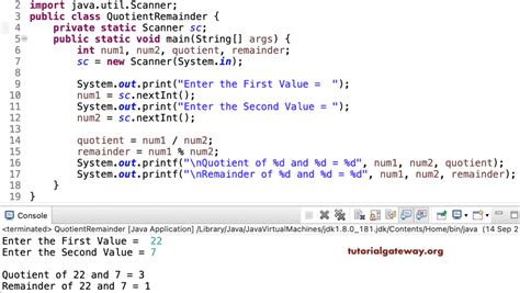 Quotient Java