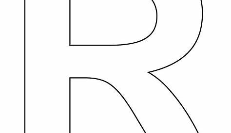 Lettera R minuscola dell'alfabeto da colorare