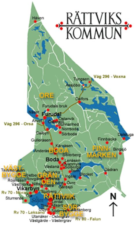 Rättviks Kommun Karta Karta Nerja