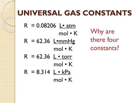 r ideal gas constant atm