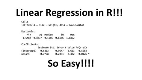 r programming code for linear regression